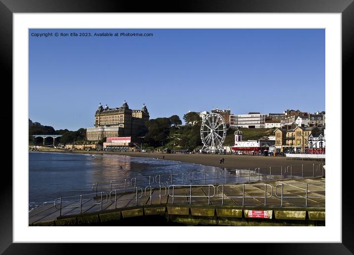 The Seafront Scarborough  Framed Mounted Print by Ron Ella