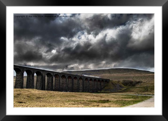 Ribblehead Viaduct  Framed Mounted Print by Ron Ella