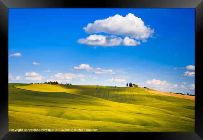 Surrealism in Tuscany Framed Print by Stefano Orazzini