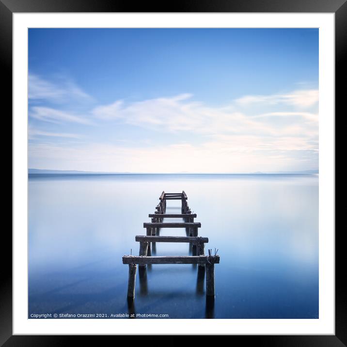 The Old Jetty Framed Mounted Print by Stefano Orazzini