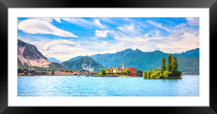 Isola dei Pescatori, Lake Maggiore Framed Mounted Print by Stefano Orazzini