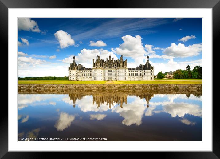 Chambord Castle, Loire Valley Framed Mounted Print by Stefano Orazzini