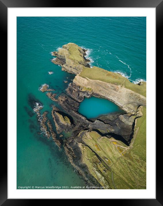 The Blue Lagoon Framed Mounted Print by Marcus Woodbridge