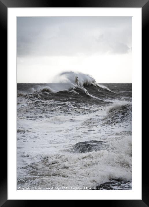 Winter Swell Framed Mounted Print by Marcus Woodbridge