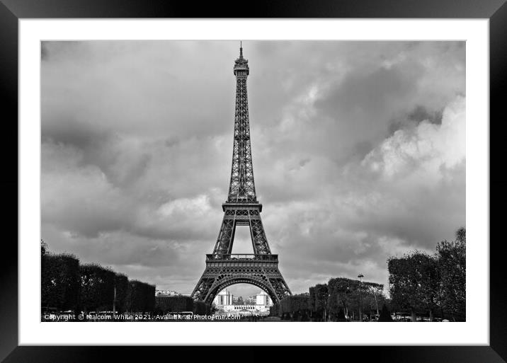 The Eiffel Tower, La Tour Eiffel, Paris, Framed Mounted Print by Malcolm White