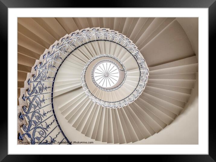 Tulip Spiral Staircase Framed Mounted Print by Neil Hall