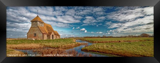 Church in the Marshes Framed Print by John Gilham