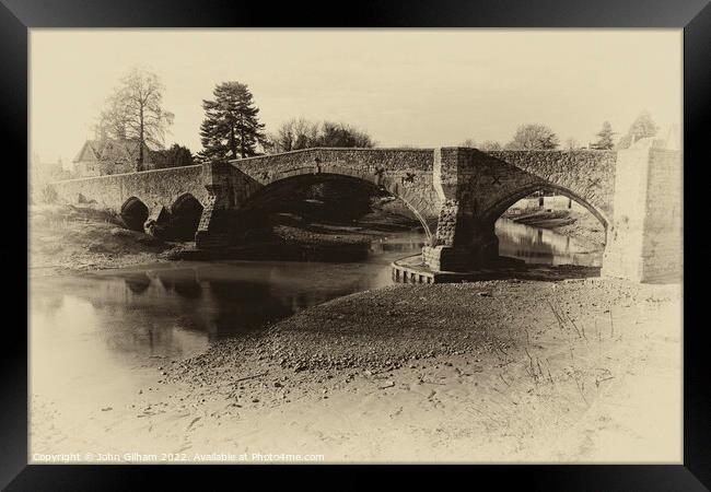 Aylesford Bridge Kent England UK Framed Print by John Gilham