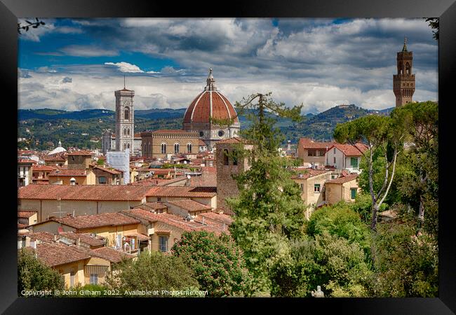 Firenze - Tuscany Italy Framed Print by John Gilham