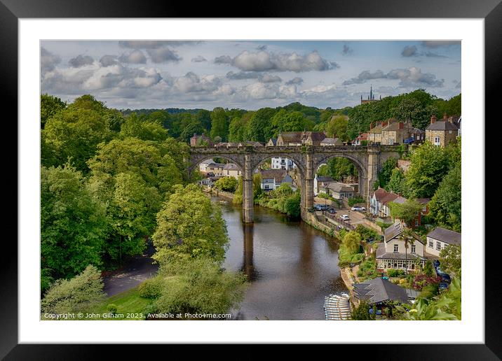 Knarseborough Rail Viaduct - North Yorkshire Framed Mounted Print by John Gilham