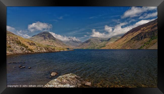 Wastwater - The Lake District Cumbria Framed Print by John Gilham