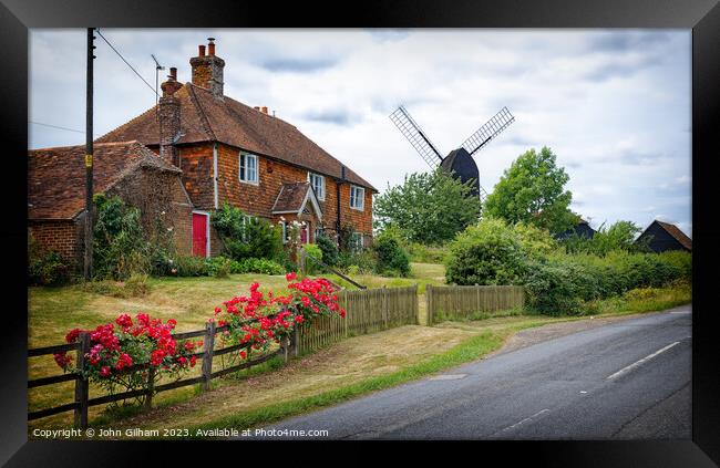 The Mill House Rolvenden in Kent UK Framed Print by John Gilham