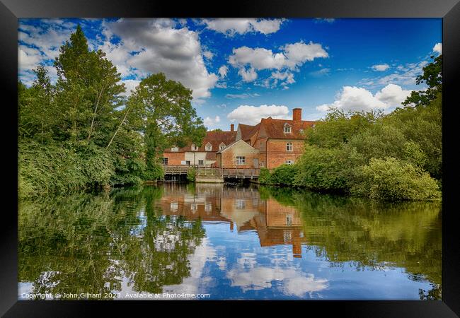 Flatford Mill Suffolk England UK Framed Print by John Gilham