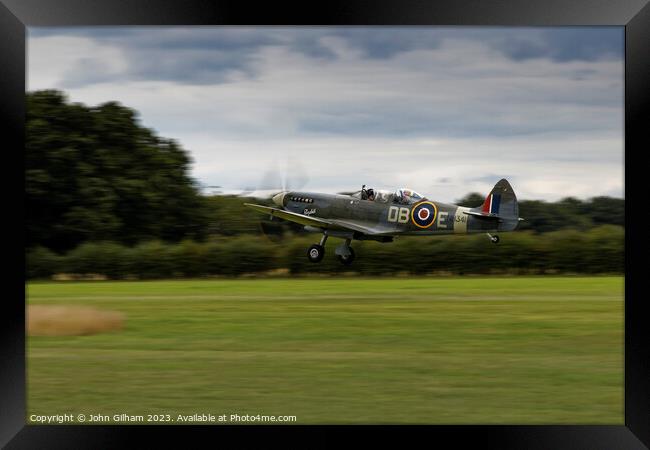 Spitfire NH341 Elizabeth Framed Print by John Gilham