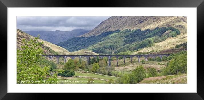 The Glenfinnan Viaduct  Framed Mounted Print by John Gilham