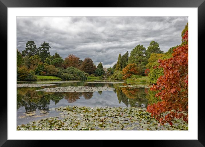 Sheffield park and gardens east Sussex Framed Mounted Print by John Gilham