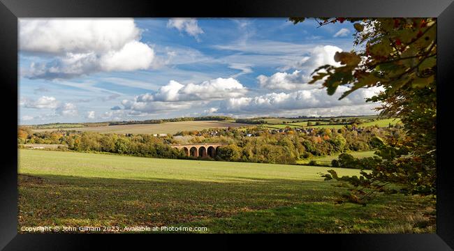 The Darent Valley in Kent UK Framed Print by John Gilham