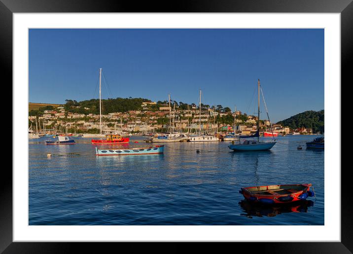 Sunset over Kingswear Framed Mounted Print by John Gilham