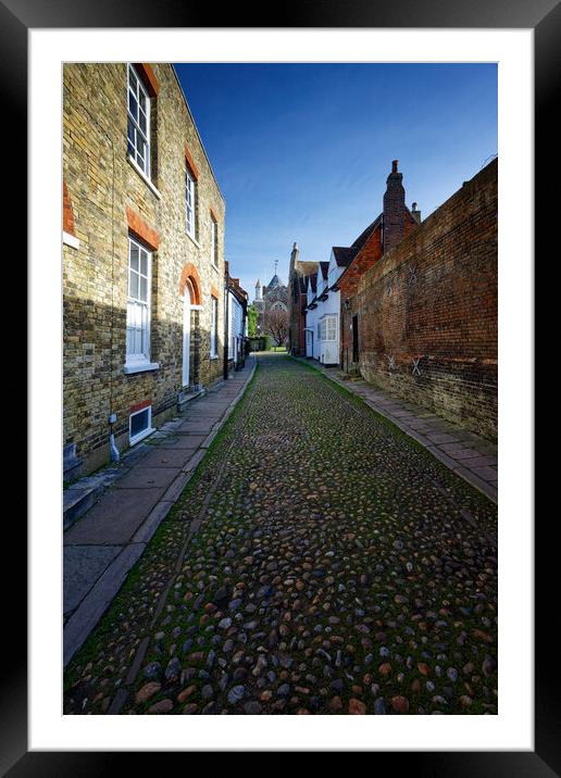 The Church at Rye in East Sussex England UK Framed Mounted Print by John Gilham