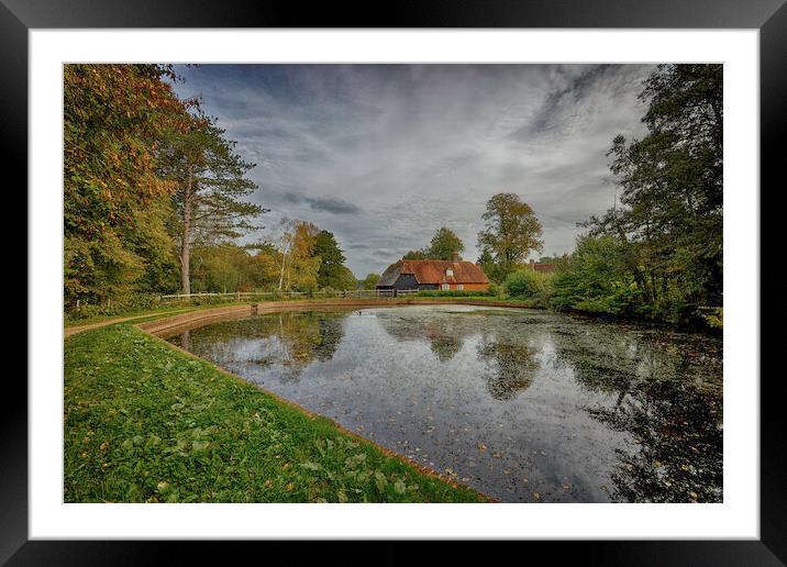 English Mill Pond Framed Mounted Print by John Gilham