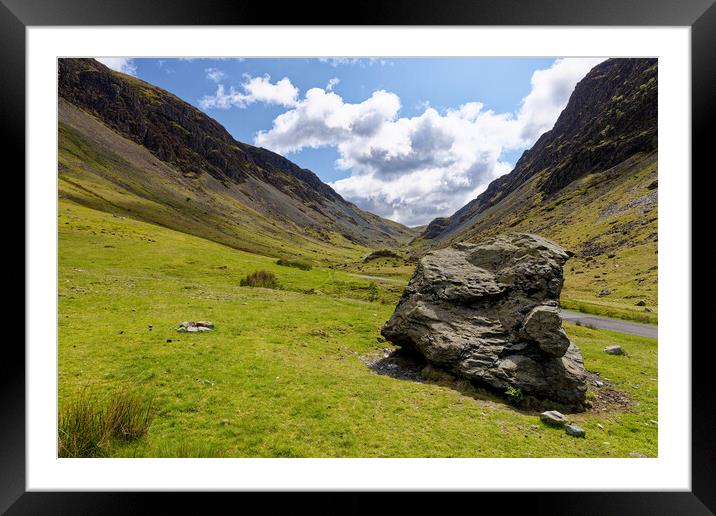 Honister Pass Cumbria Framed Mounted Print by John Gilham