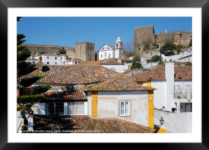 Enchanting Obidos Castle Framed Mounted Print by Dudley Wood