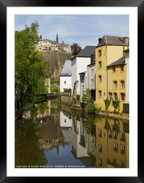 Serene Reflections A Quaint European Capital Framed Mounted Print by Dudley Wood