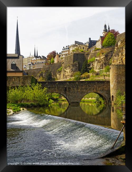 Serene River Scene Framed Print by Dudley Wood