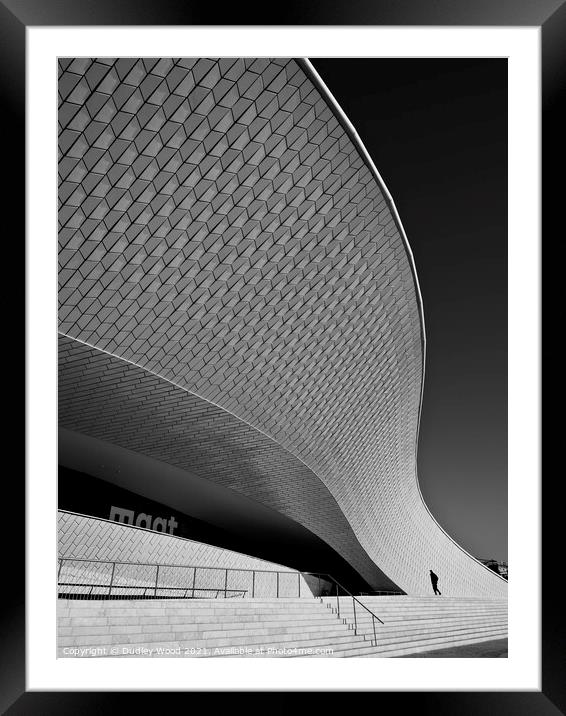 Sweeping Curves of MAAT Museum Framed Mounted Print by Dudley Wood