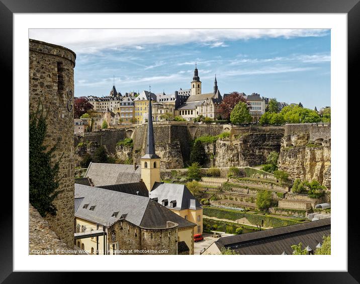 Charming Luxembourg Landscape Framed Mounted Print by Dudley Wood