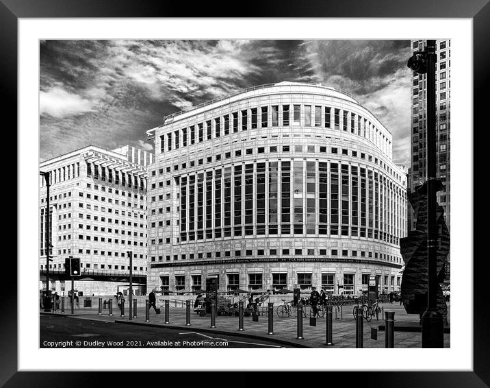 Towering Monoliths in the City Framed Mounted Print by Dudley Wood