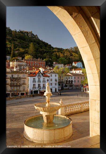 Majestic Fountain at Sintra Palace Framed Print by Dudley Wood