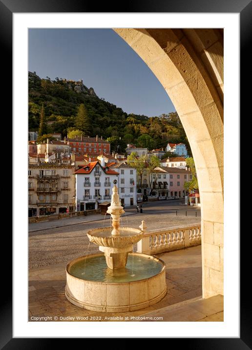 Majestic Fountain at Sintra Palace Framed Mounted Print by Dudley Wood