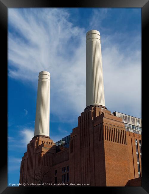 Iconic London Landmark Battersea Power Station Framed Print by Dudley Wood