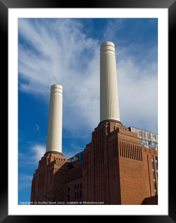 Iconic London Landmark Battersea Power Station Framed Mounted Print by Dudley Wood