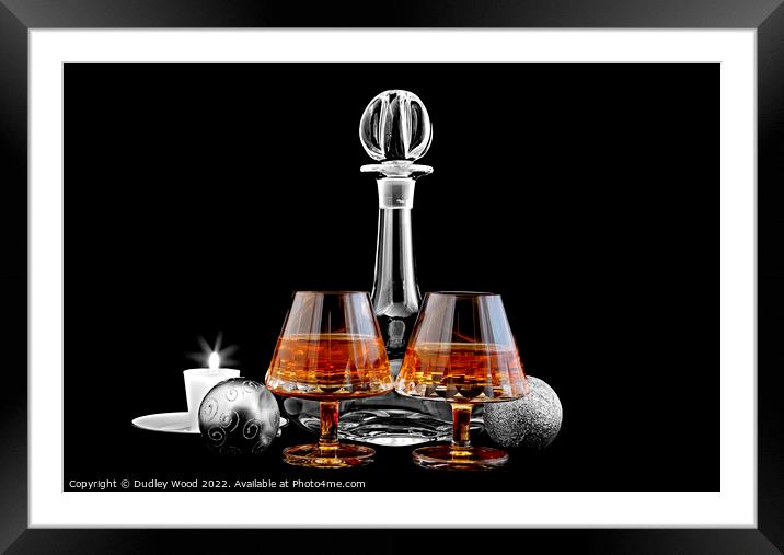 Festive Brandy Delight Framed Mounted Print by Dudley Wood