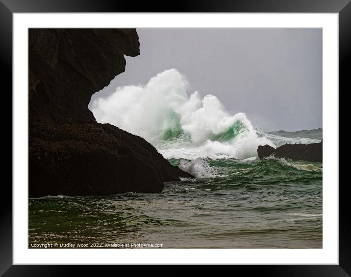 Majestic Ocean Waves Framed Mounted Print by Dudley Wood