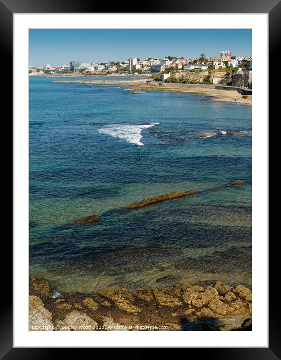 Tranquil Seascape in Estoril Framed Mounted Print by Dudley Wood
