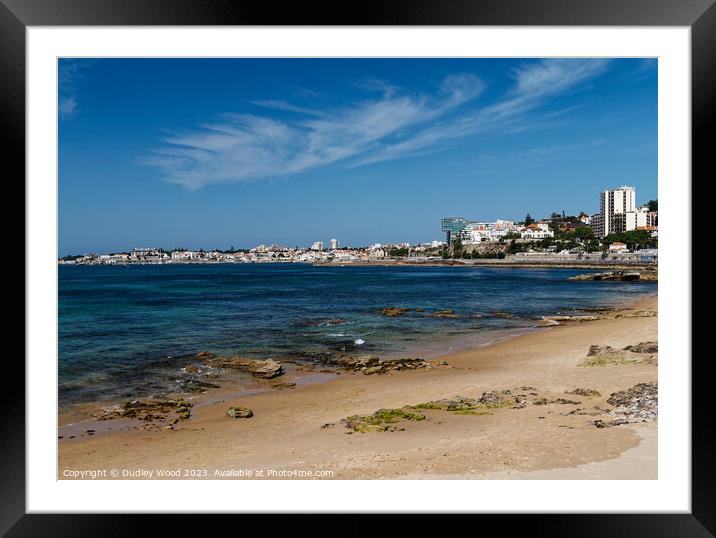 Estoril beach 2 Framed Mounted Print by Dudley Wood