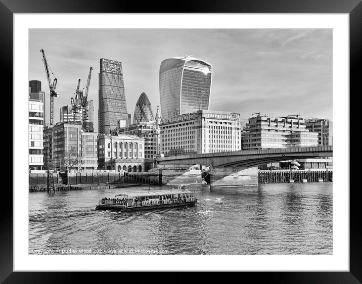 City of London Framed Mounted Print by Dudley Wood