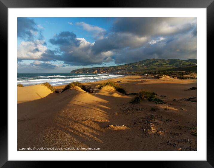 Guincho stormy 1 Framed Mounted Print by Dudley Wood
