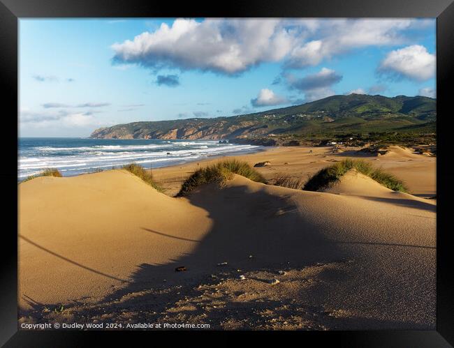 Guincho clouds Framed Print by Dudley Wood