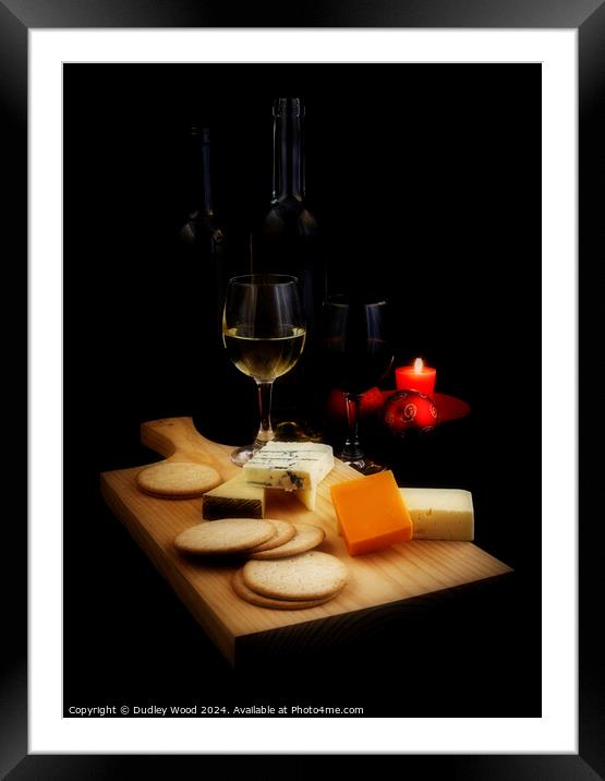  Cheese and Wine evening 2 Framed Mounted Print by Dudley Wood