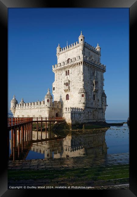 Belem Tower Framed Print by Dudley Wood