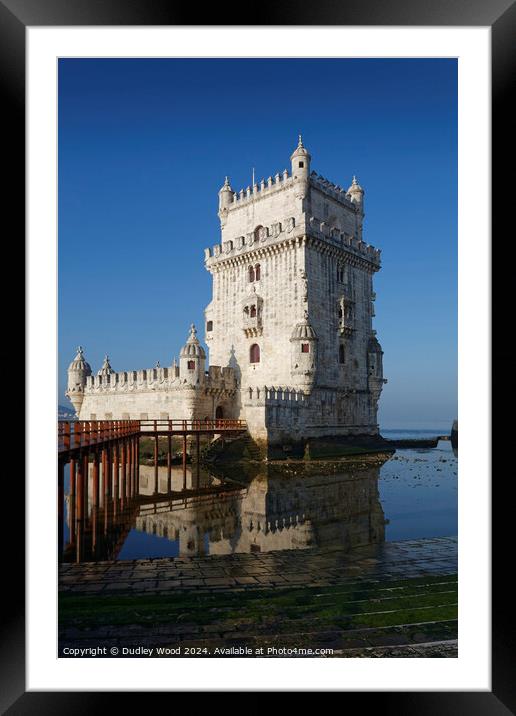 Belem Tower Framed Mounted Print by Dudley Wood