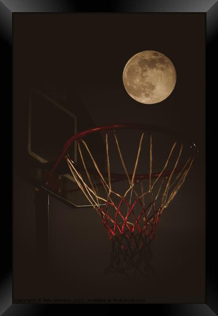 Shoot for the moon Framed Print by Pete Stevens