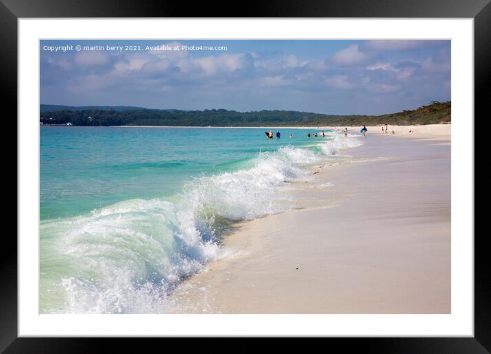 Hyams Beach Jervis Bay Australia Framed Mounted Print by martin berry