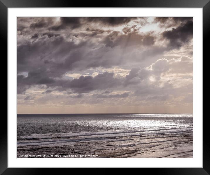 Baylys Beach Sundown Framed Mounted Print by Errol D'Souza