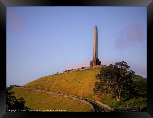 One Tree Hill in Auckland, New Zealand Framed Print by Errol D'Souza