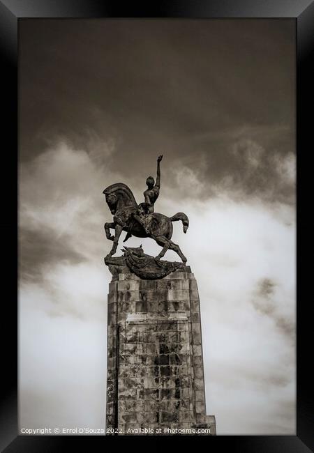 Wellington Cenotaph Framed Print by Errol D'Souza